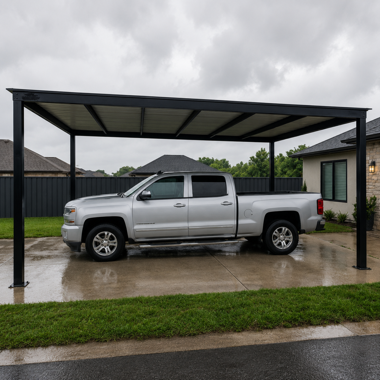 Techo de una agua Robles Carports
